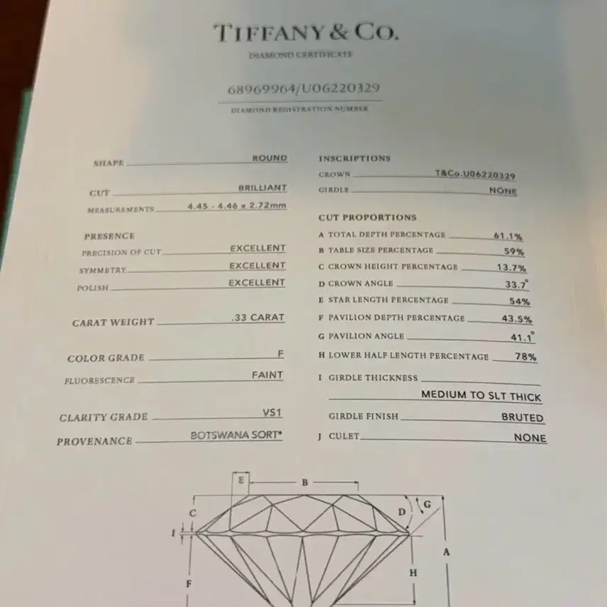 티파니앤코 다이아몬드 웨딩링 사진 3