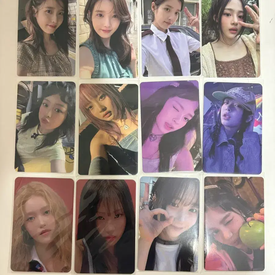 아이유,뉴진스,이즈나,엔믹스 포카