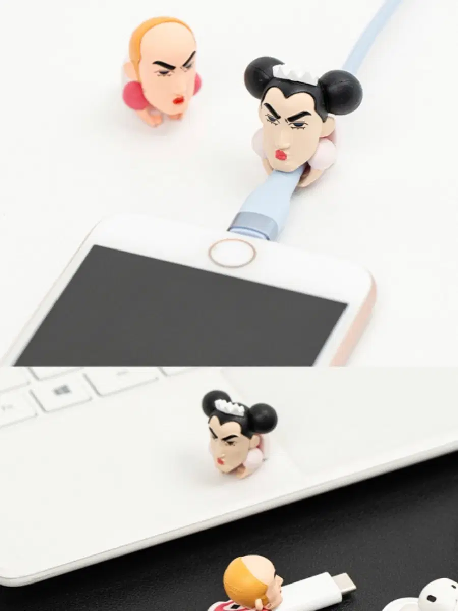 케이블홀더 중성마녀, 짱구, 흰둥이