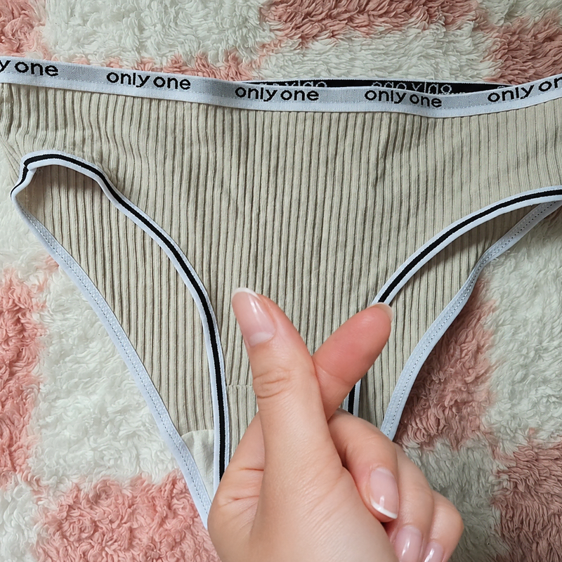 E(중고) 골지 베이지 여성팬티