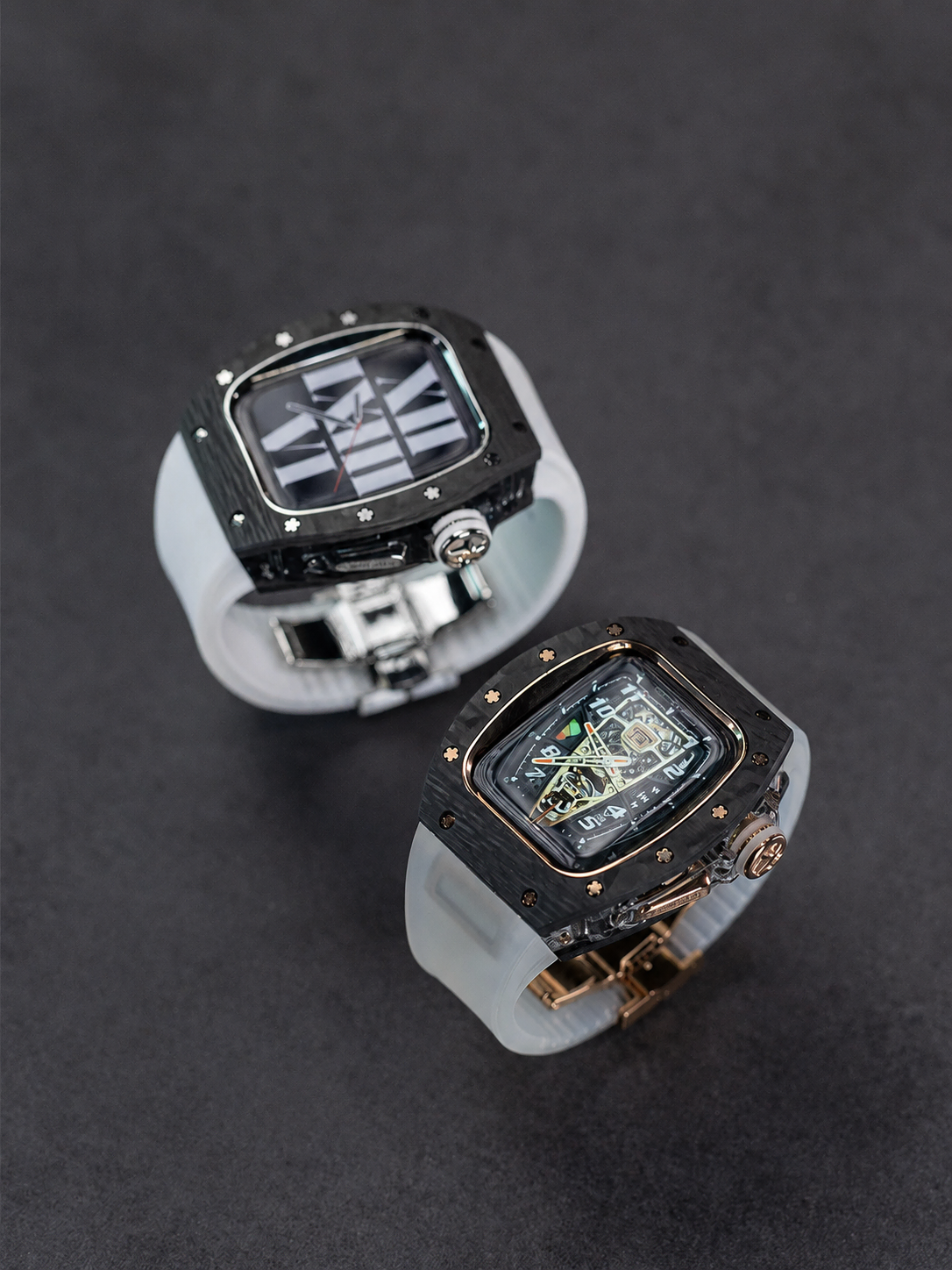 애차드밀 CRYSTAL 카본파이버 애플워치 케이스 46MM