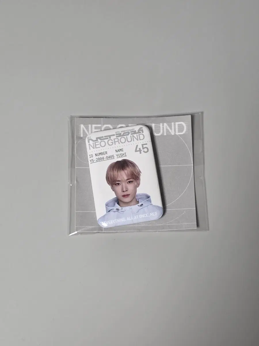 엔시티 네오 그라운드 팝업 핀버튼 (유우시) 핀뱃지 위시