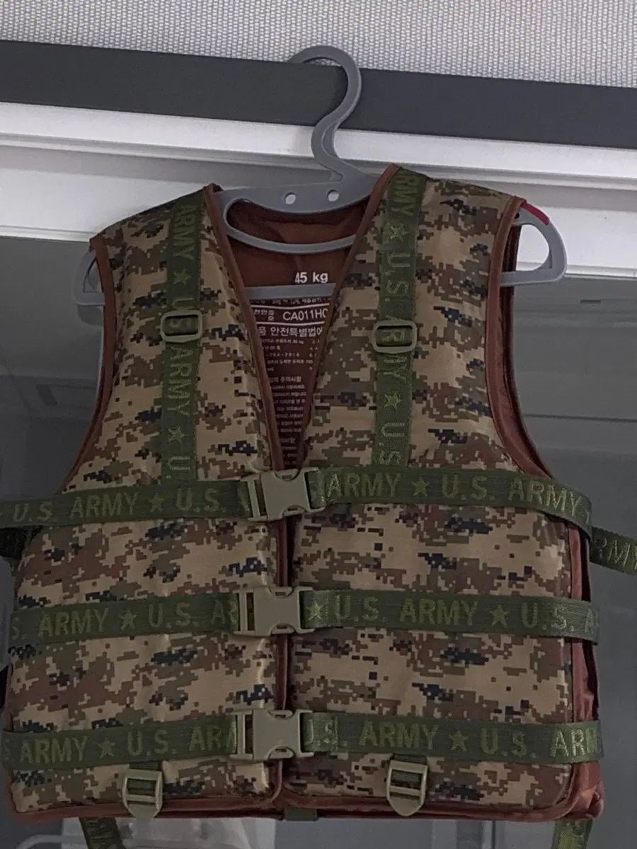 구명조끼 U.S. ARMY 카모플라주 45kg