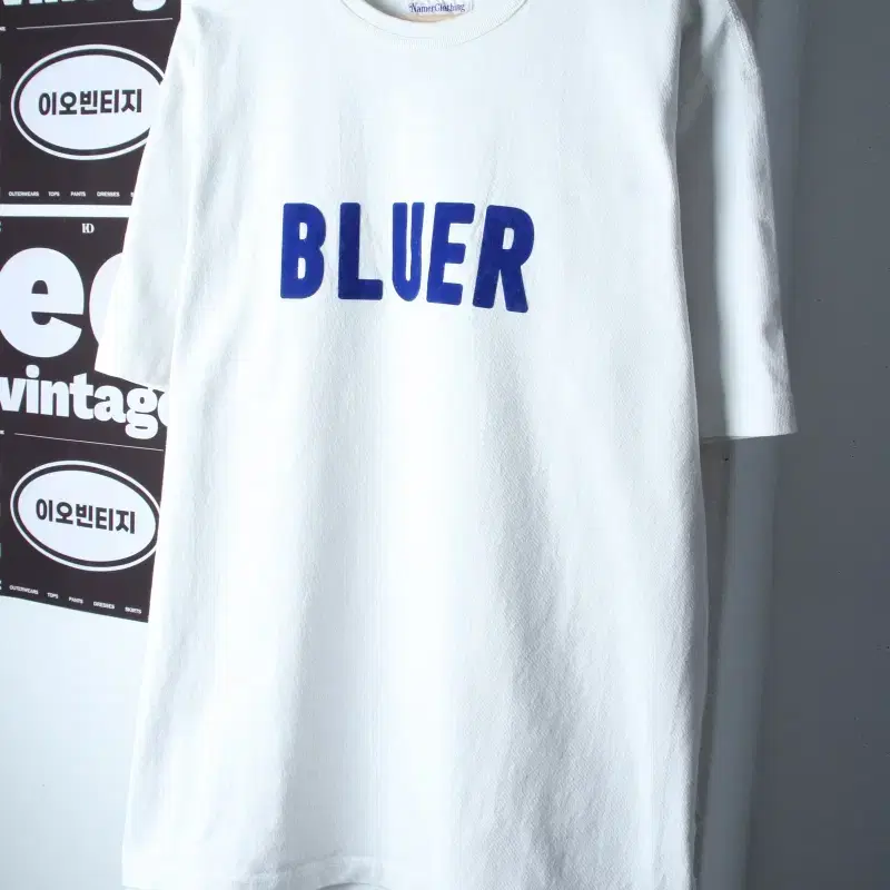 (L-2XL) 네이머클로딩 반팔 티셔츠 레터링 오버핏-H36920