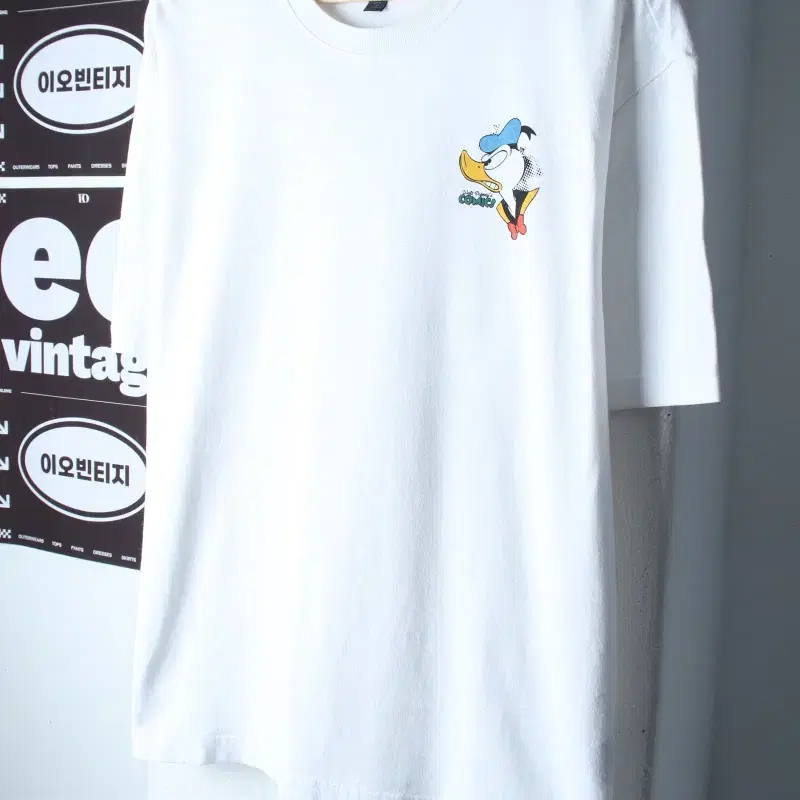 (L-XL) 에이치앤엠 반팔 티셔츠 디즈니 협업 도날드덕-H36927