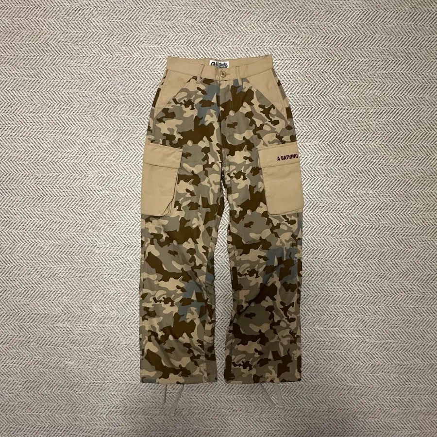 BAPE cargo pants wide fit camo