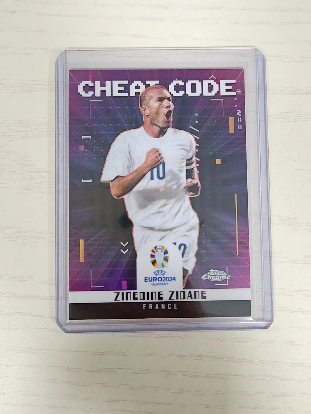 2024 탑스크롬 UEFA유로 프랑스 지네딘 지단 치트코드 인서트 카드