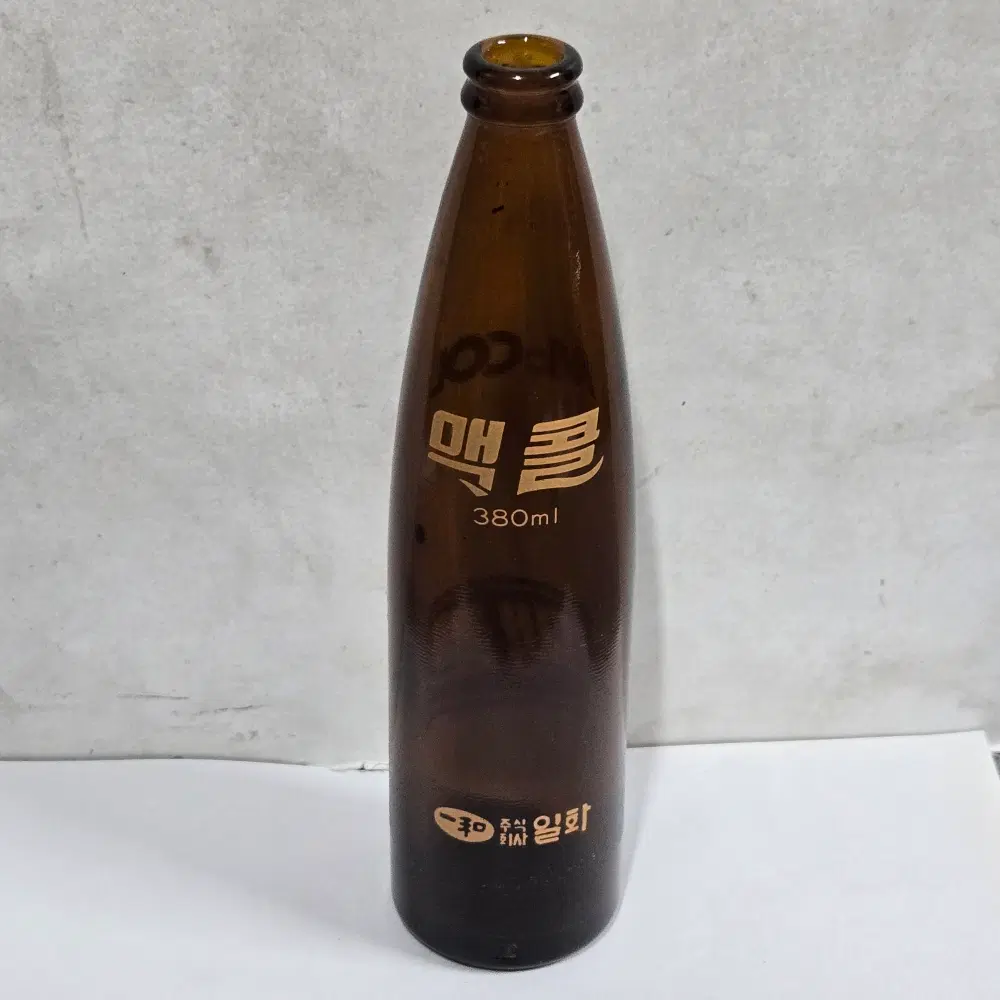 빈티지 유리병 .380MI 맥콜 음료수 유리병
