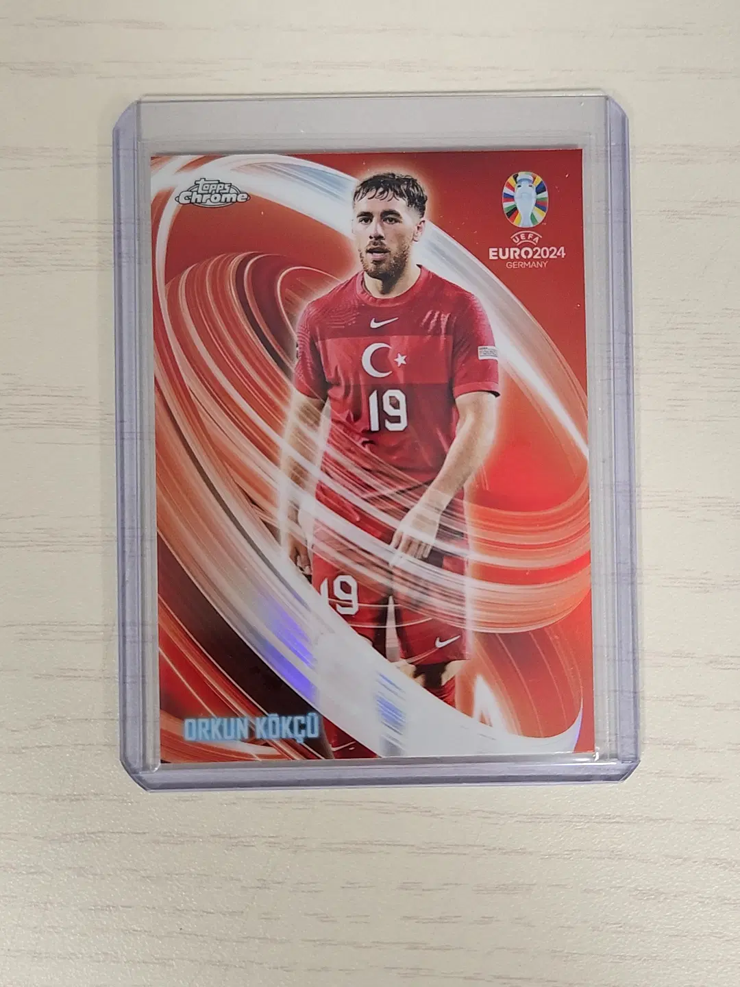 2024 탑스크롬 UEFA유로 튀르키예 오르쿤 쾨크취 네온 네이션 인서트 카드