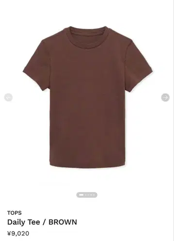 (당일 발송) SHISHIKUI Daily Tee BROWN 티셔츠