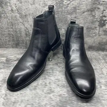 HawKins 사이드 고어 부츠 가죽 블랙 26cm 남성용