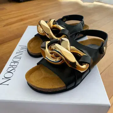 JW ANDERSON 체인 샌들 블랙 36