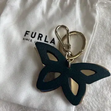 미사용 FURLA 버터플라이 키링 참