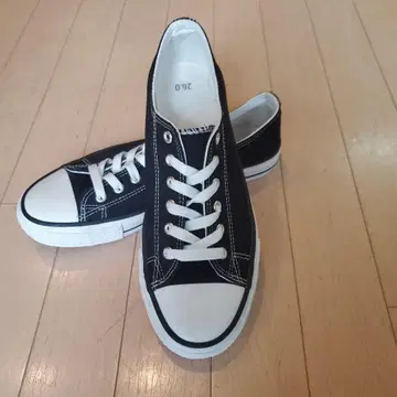 캔버스 스니커즈 블랙 26.0cm