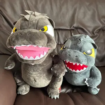 고질라 봉제 인형 2개 세트