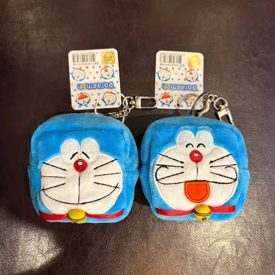 (새상품 8x8cm) 도라에몽 사각 얼굴 파우치 키링