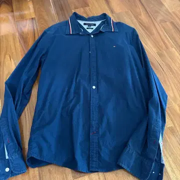 TOMMY HILFIGER 긴팔 셔츠 네이비 L 사이즈