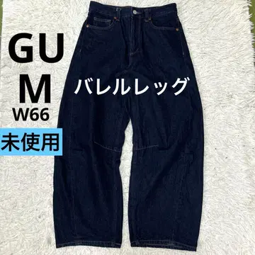 GU 배럴 레그 데님 인디고 블루 221-3575032025 모델 미사용