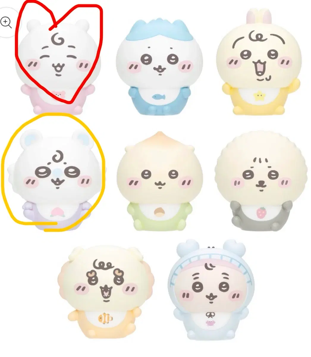 치이카와 베이비 피규어 교환