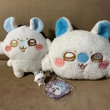 치이카와 모몽가 봉제 인형 파우치 피규어 4점 세트
