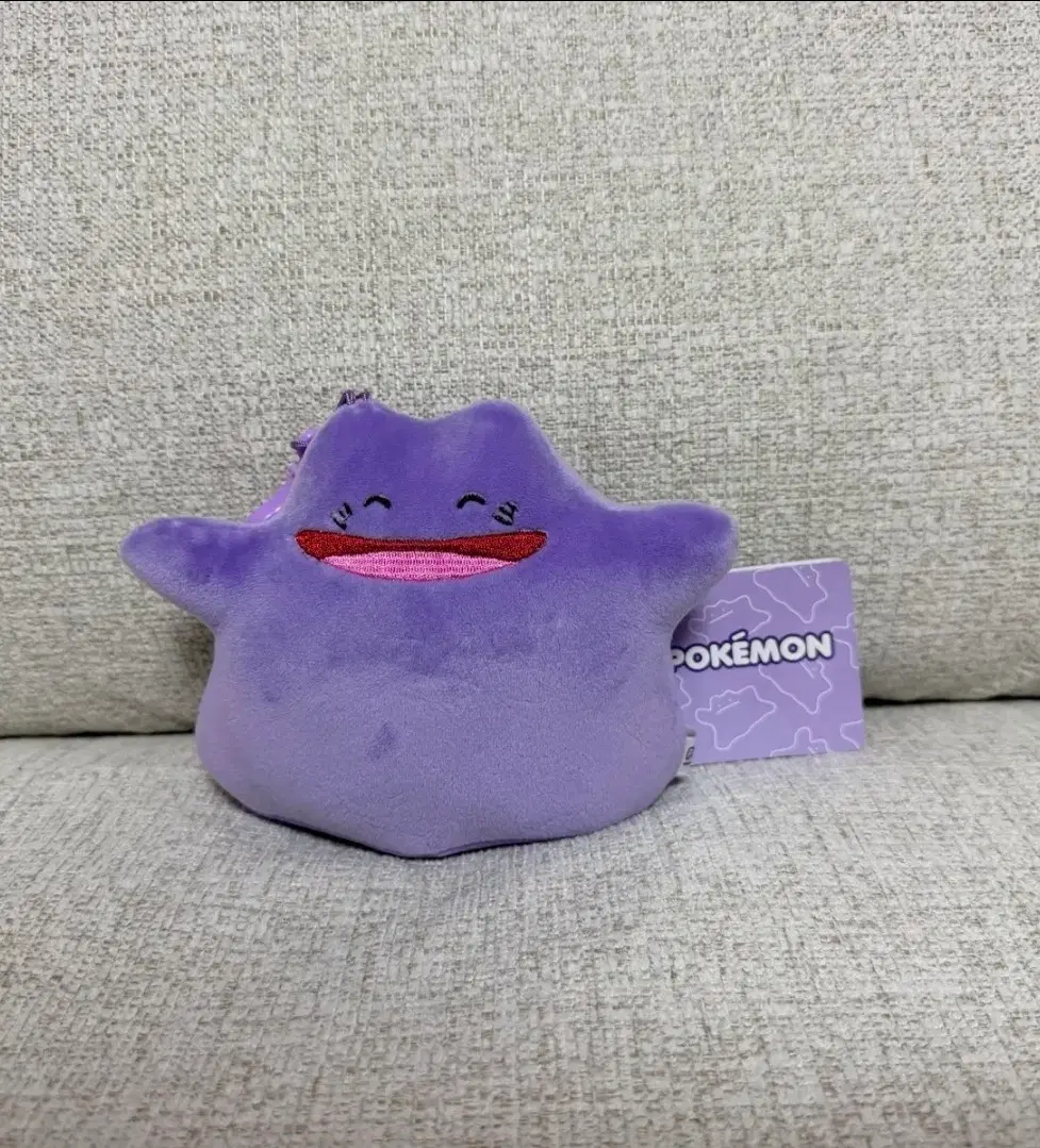 정품 포켓몬스터 발그레 메타몽 키링 인형
