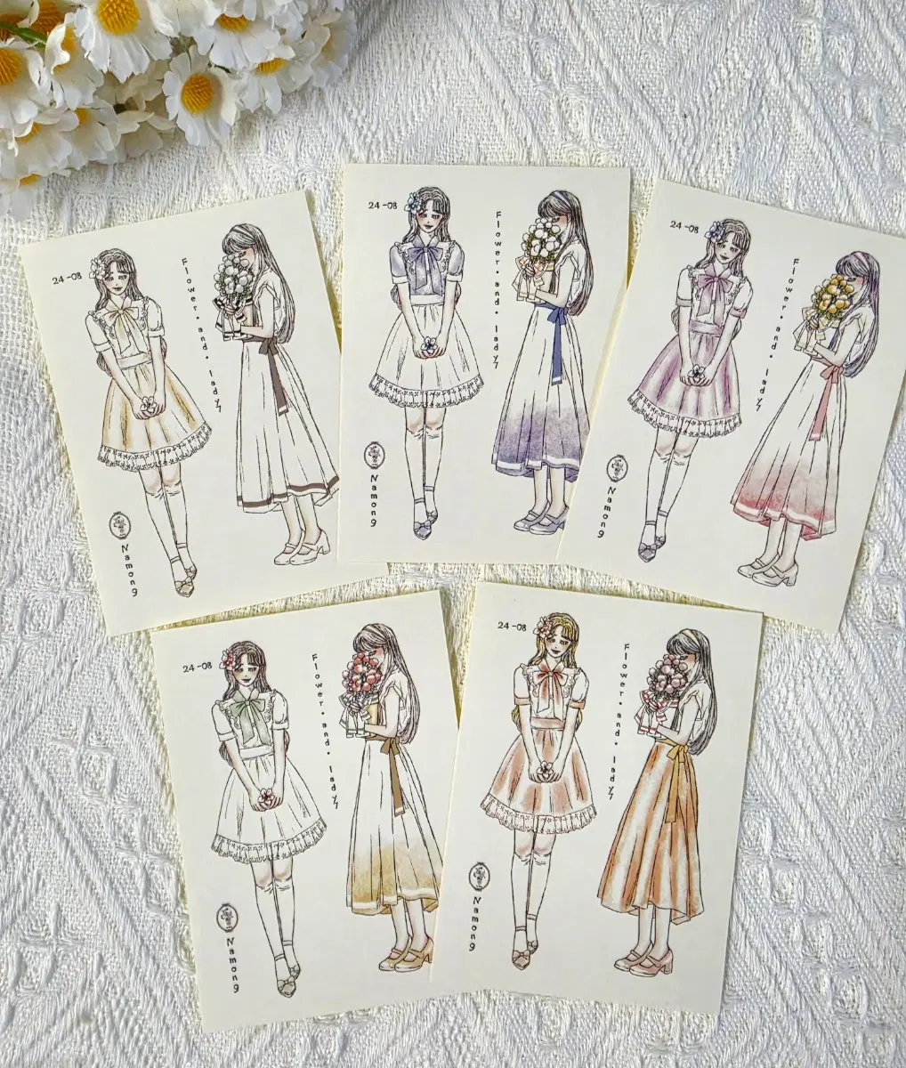 나몽 인물인스 5종:)/빈티지다꾸/감성다꾸/다꾸