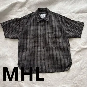 마가렛호웰 MHL. 반팔 셔츠 체크 M