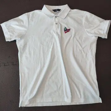 Munsingwear 골프 반팔 피케 셔츠 화이트 XL