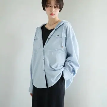 bayflow 트윌 셔츠 후드티 후드
