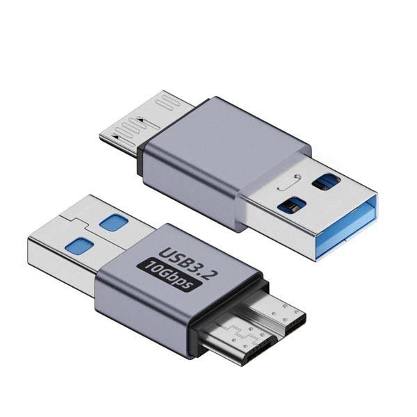 USB-A to Micro-B 3.2 10Gbps 고속 데이터 전송 젠더