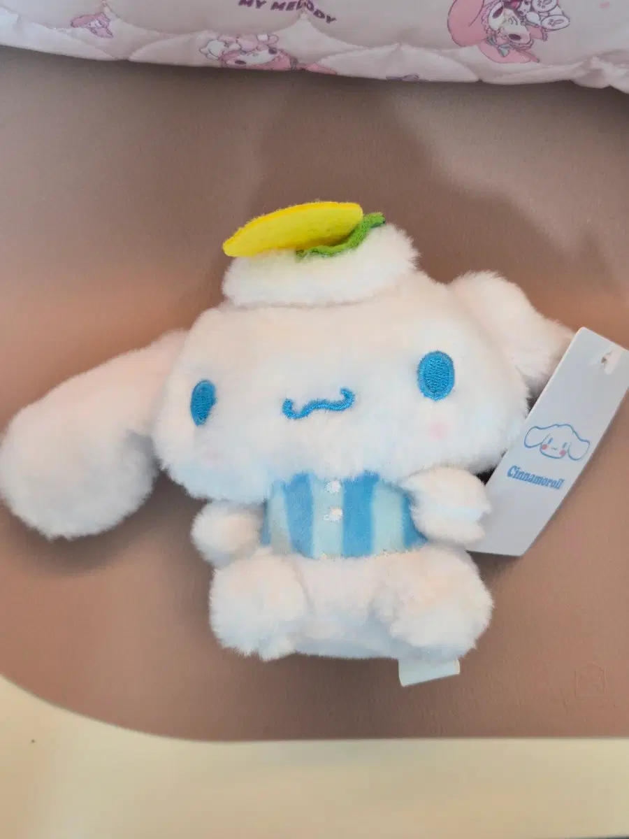 [새상품] 시나모롤 레몬 인형 키링