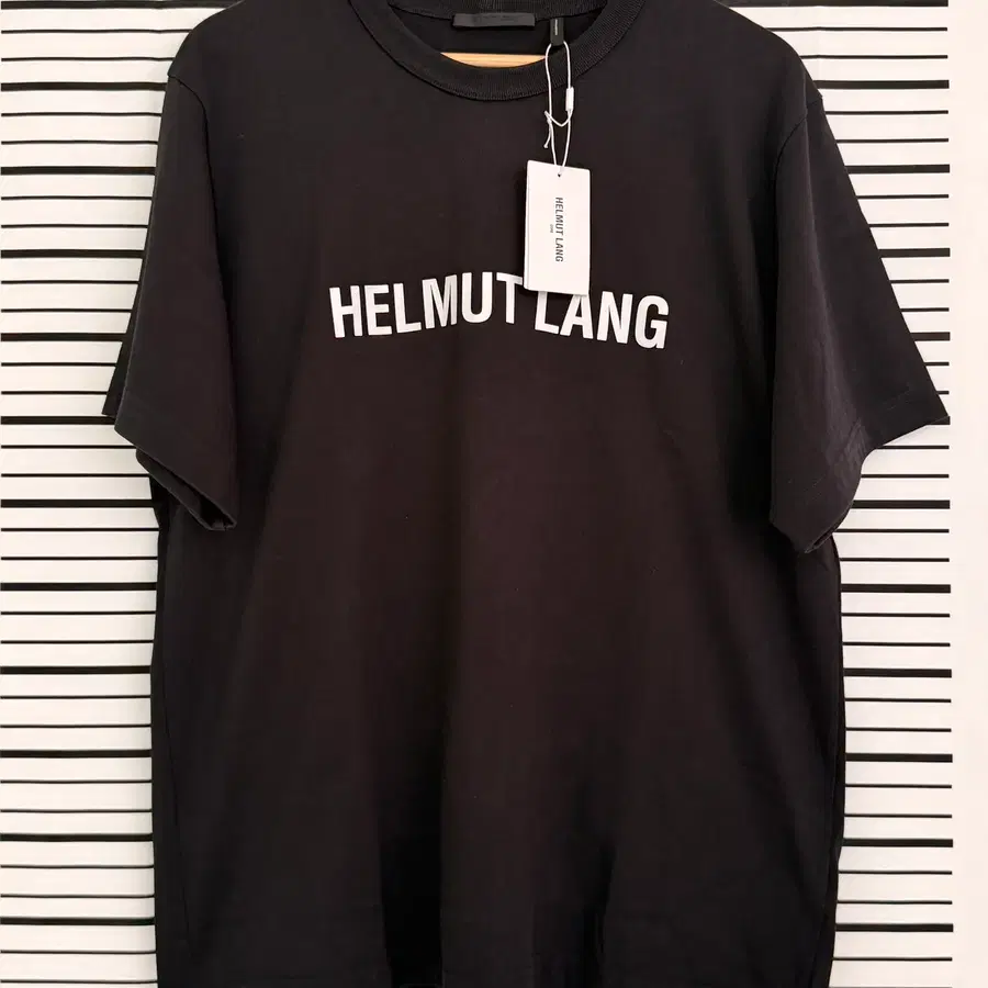 헬무트 랭(Helmut Lang) 로고 반팔