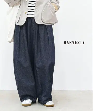 HARVESTY 하베스티 10oz 데님 서커스 팬츠 원 워시