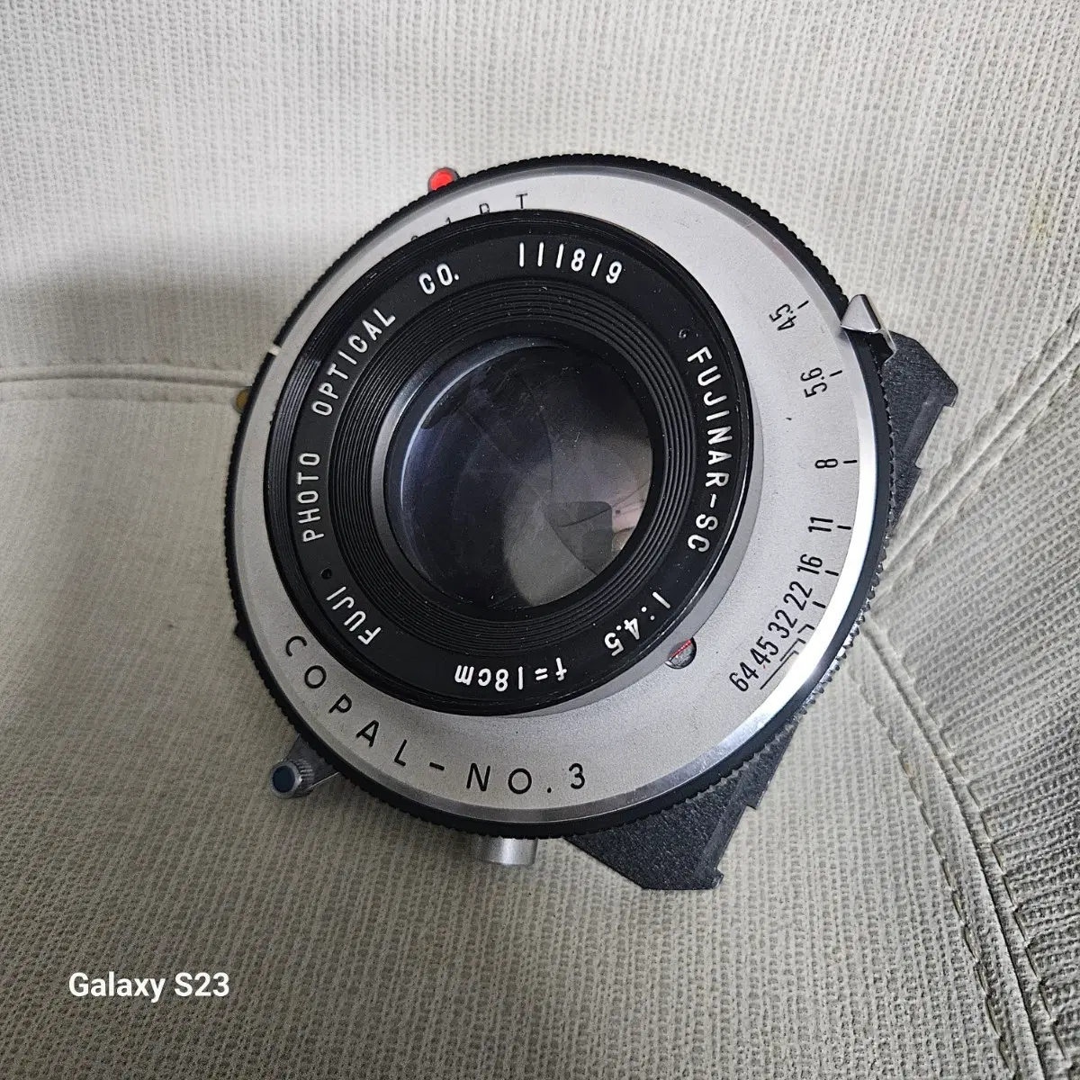 후지 논 SC 코팔 No.3 18cm F4.5 렌즈 4x5 대형카메라 용