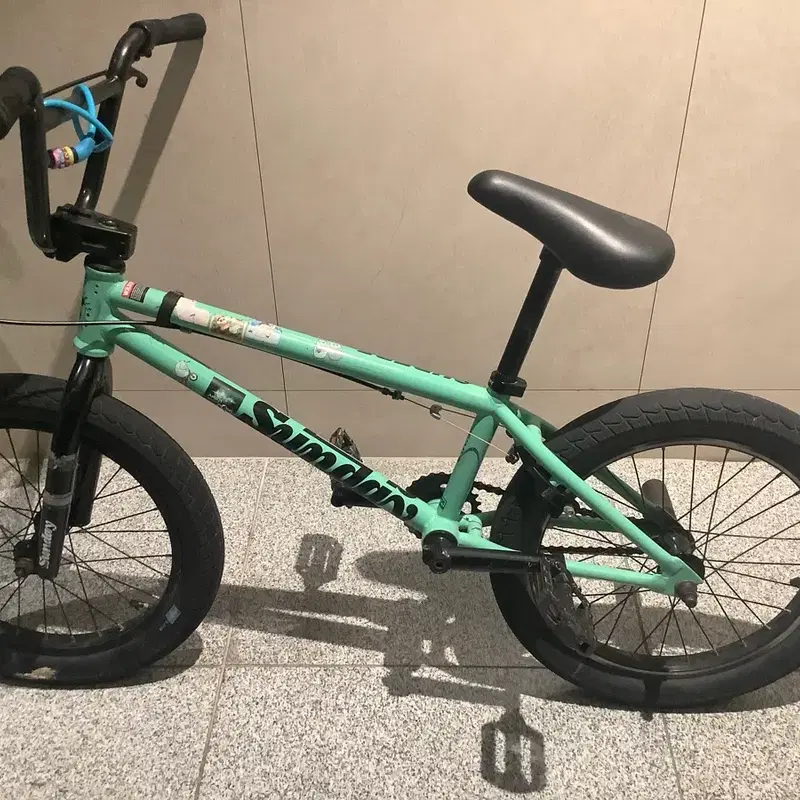 (개급처!!)선데이 BMX 자전거 민트색 18인치(번치바교신도 합니다) 아직 안팔렸습니다!