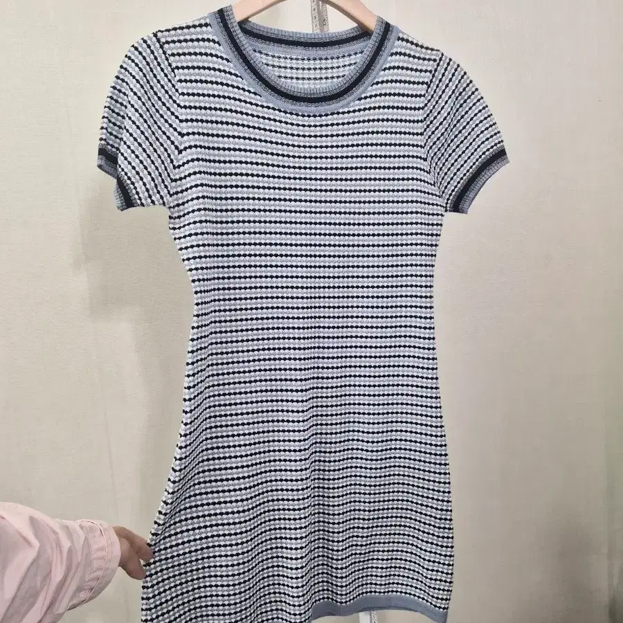블루 니트 원피스