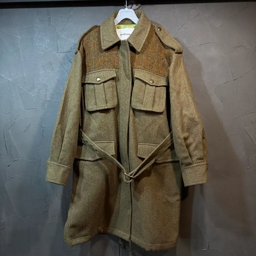 [S] 19FW 앤더슨 벨 Andersson Bell 해리스 트위드 버진 울 코트