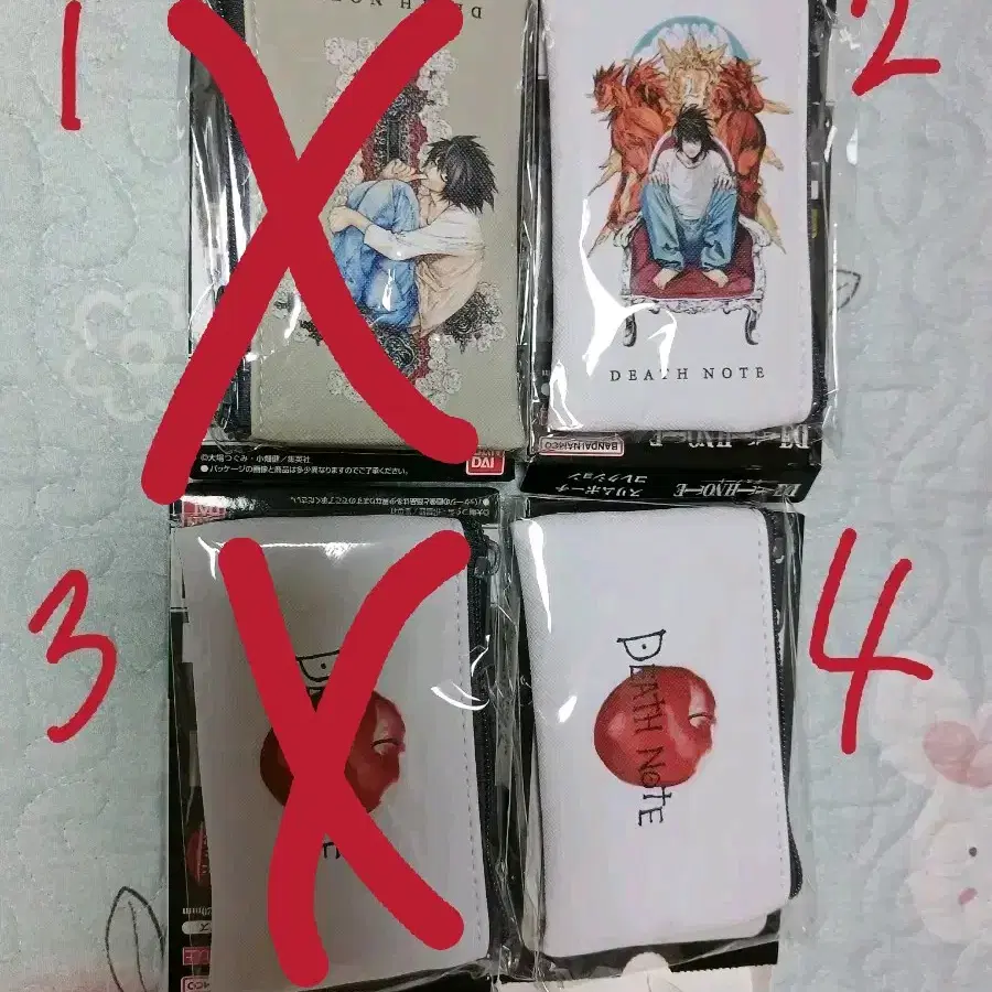새상품 데스노트 카드지갑, 파우치