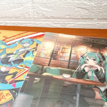 VOCALOID 하츠네 미쿠 클리어 파일 2점 세트 타워 레코드