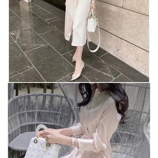 라벨르블랑 셀레네원피스 실크원피스