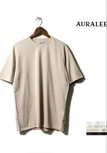 오라리 AURALEE 러스터 플레이팅 T셔츠