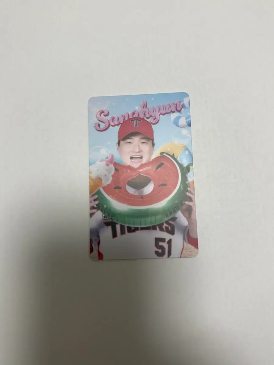 전상현 기아 타이거즈 여름 냠 수박 포카 포토카드