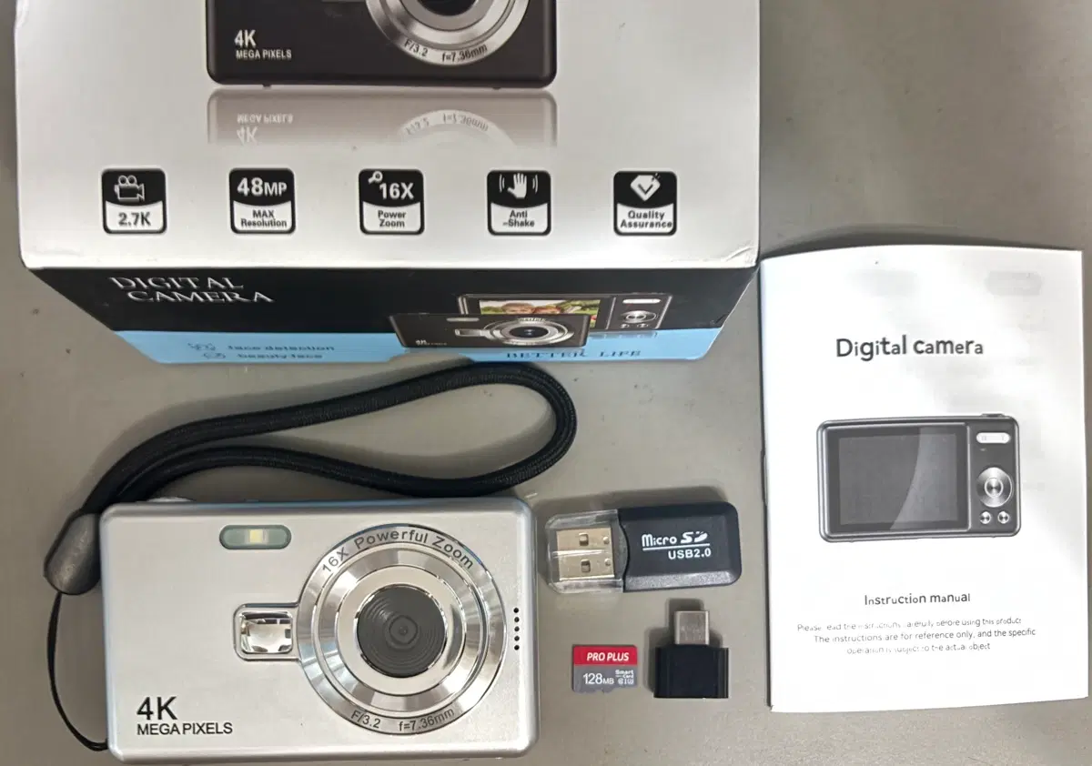 4K 디지털카메라 디카 128GB