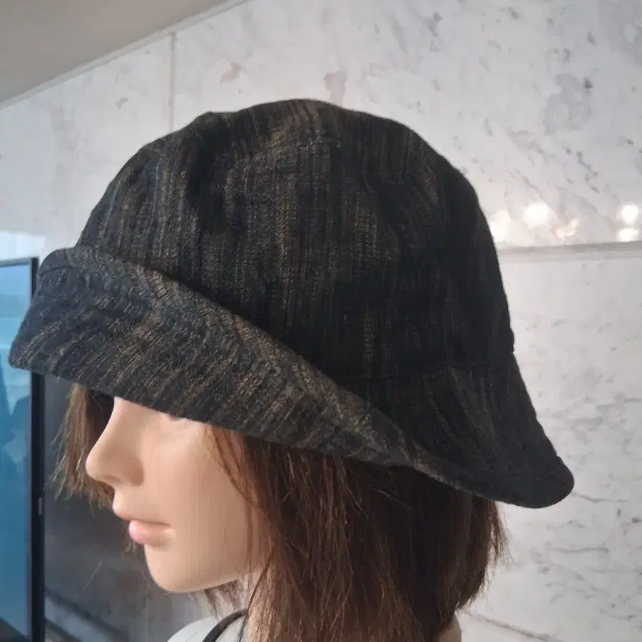 패턴 벙거지 모자 새상품
