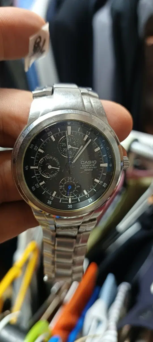[카시오/CASIO] 에디피스(EDIFICE) 멀티펑션 메탈 시계"8월 2일 배터리 교체 완료! 무브먼트 깨끗하고 카시오 라인 중 고사양 모델입니다."1. 제품 상세 설명