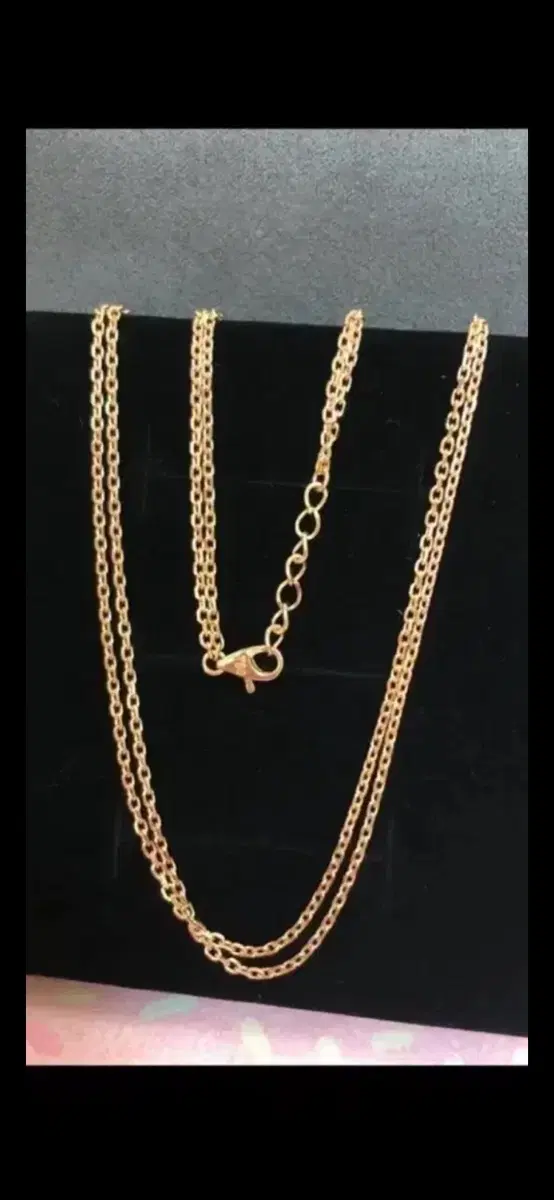 18k 두줄 목걸이 6.47g