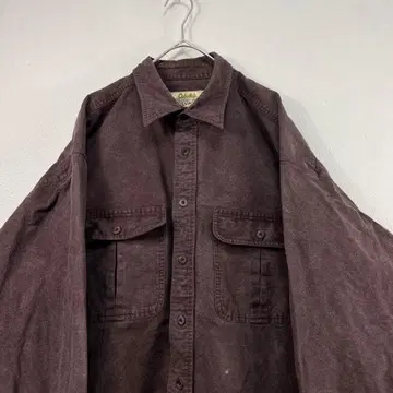 90s cabela's 카벨라스 샤모어 셔츠 코튼 브라운 그레이