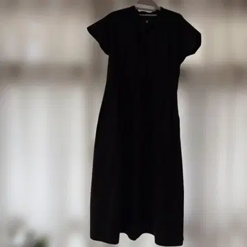 펠리시모 심플 블랙 셔츠 원피스 반팔