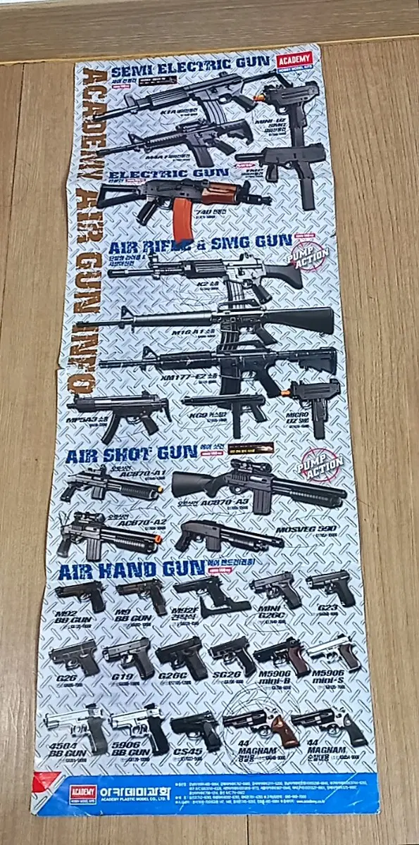 아카데미과학 에어건 인포 장난감총 카탈로그 ACADEMY AIR GUN INFO