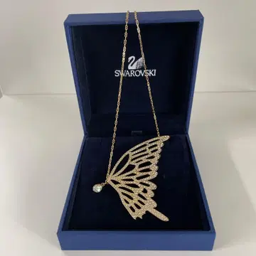 SWAROVSKI 스와로브스키 버터플라이 목걸이 나비